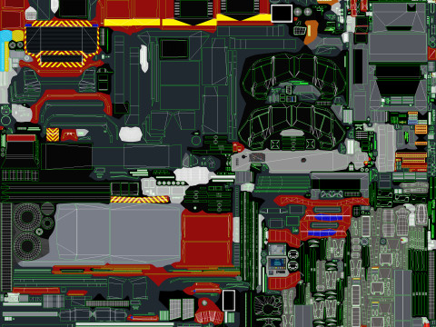 Caminhão de bombeiros do aeroporto 8x8 Paris --373-- Modelo 3D
