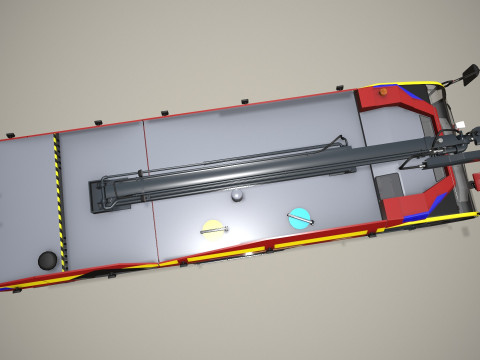 Caminhão de bombeiros do aeroporto 8x8 Dubai --374-- Modelo 3D
