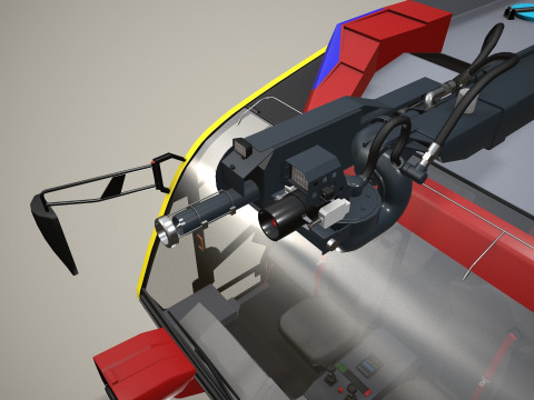 Caminhão de bombeiros do aeroporto 8x8 Dubai --374-- Modelo 3D