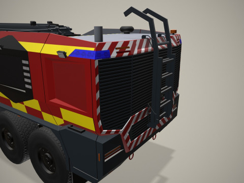 Caminhão de bombeiros do aeroporto 8x8 Dubai --374-- Modelo 3D