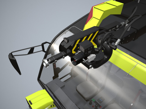 Truk Pemadam Kebakaran Bandara 6x6 Atlanta --375-- Model 3D