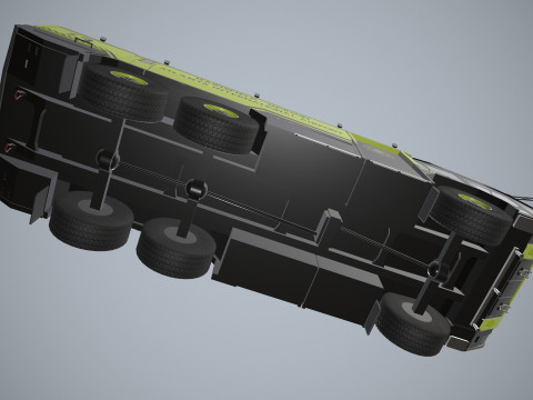 Truk Pemadam Kebakaran Bandara 6x6 Atlanta --375-- Model 3D