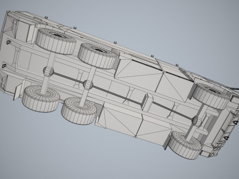 Truk Pemadam Kebakaran Bandara 6x6 Atlanta --375-- Model 3D