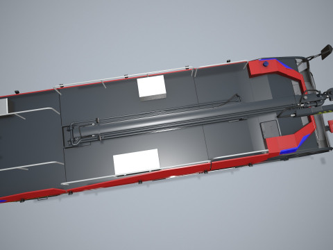 Truk Pemadam Kebakaran Bandara 6x6 Changi --376-- Model 3D
