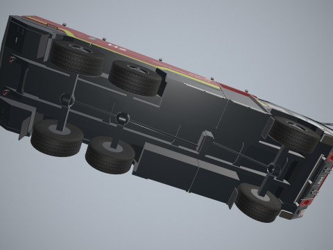 Truk Pemadam Kebakaran Bandara 6x6 Changi --376-- Model 3D