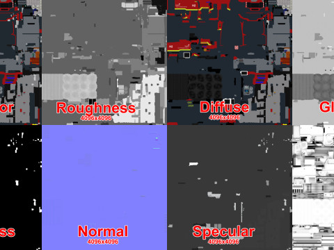 Truk Pemadam Kebakaran Bandara 6x6 Changi --376-- Model 3D
