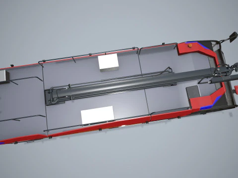 Camion dei pompieri dell'aeroporto 6x6 Hong Kong --377-- Modello 3D