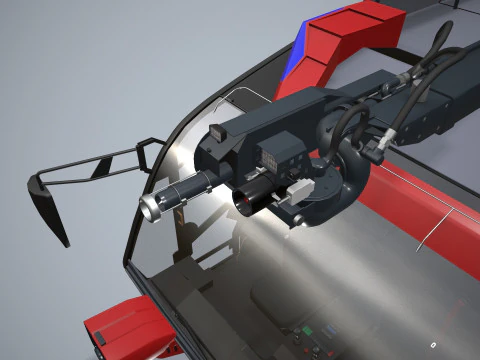 Camion dei pompieri dell'aeroporto 6x6 Hong Kong --377-- Modello 3D