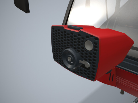 Caminh&atilde;o de bombeiros do aeroporto 6x6 Hong Kong --377-- Modelo 3D