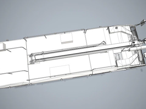 Camion dei pompieri dell'aeroporto 6x6 Hong Kong --377-- Modello 3D