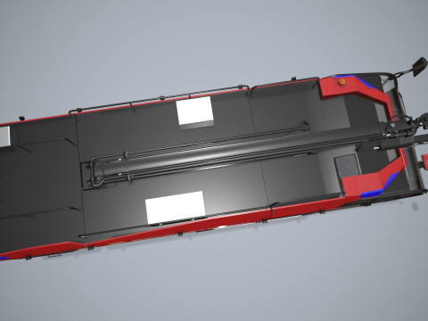 Camion dei pompieri dell'aeroporto 6x6 Mosca --378-- Modello 3D