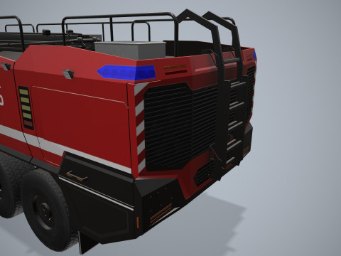 Camion dei pompieri dell'aeroporto 6x6 Mosca --378-- Modello 3D