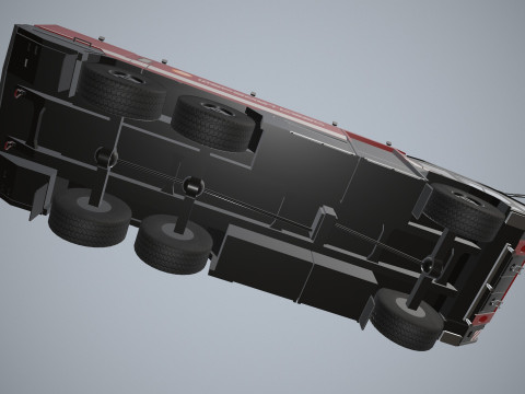 Camion dei pompieri dell'aeroporto 6x6 Mosca --378-- Modello 3D