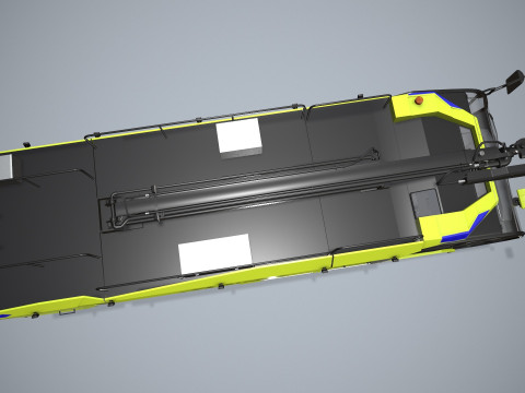 Havaalanı İtfaiye Aracı 6x6 Prag --379-- 3D Model