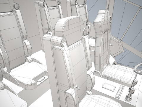 Havaalanı İtfaiye Aracı 6x6 Prag --379-- 3D Model