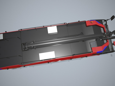 Truk Pemadam Kebakaran Bandara 6x6 Shannon --382-- Model 3D