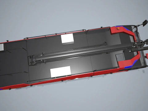 Airport Fire Truck 6x6 Shannon --382-- 3D Model