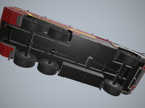 Truk Pemadam Kebakaran Bandara 6x6 Shannon --382-- Model 3D