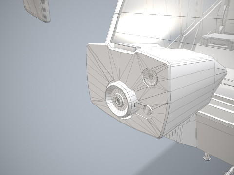 Truk Pemadam Kebakaran Bandara 6x6 Shannon --382-- Model 3D
