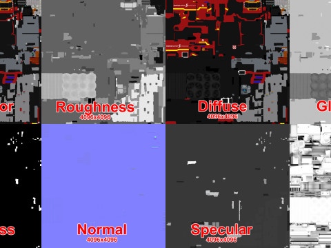 Truk Pemadam Kebakaran Bandara 6x6 Shannon --382-- Model 3D