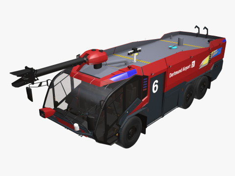 एयरपोर्ट फायर ट्रक 6x6 डॉर्टमुंड --385-- 3D मॉडल