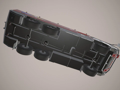 Airport Fire Truck 6x6 Dortmund --385-- 3D Model