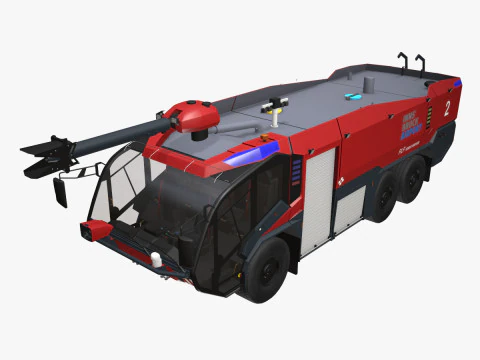 Пожарная машина аэропорта 6x6 Инсбрук --386-- 3D Модель