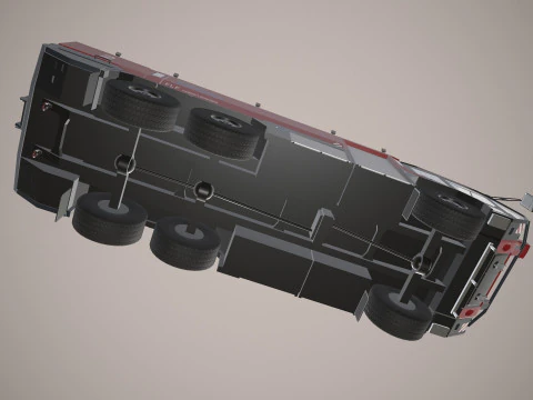 Airport Fire Truck 6x6 Innsbruck --386-- 3D Model