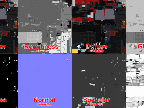 Truk Pemadam Kebakaran Bandara 6x6 Innsbruck --386-- Model 3D