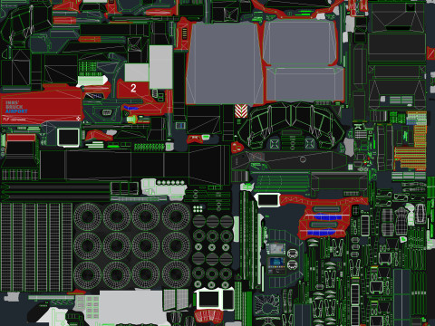 Truk Pemadam Kebakaran Bandara 6x6 Innsbruck --386-- Model 3D