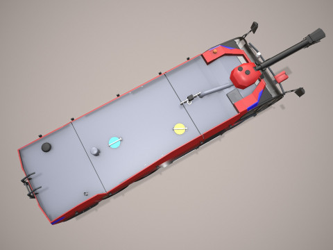 Truk Pemadam Kebakaran Bandara 6x6 Merah --387-- Model 3D