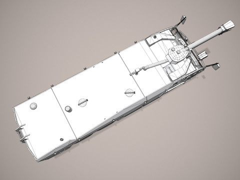 Truk Pemadam Kebakaran Bandara 6x6 Merah --387-- Model 3D