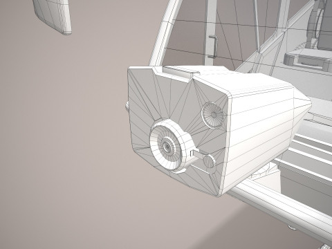 Truk Pemadam Kebakaran Bandara 6x6 Merah --387-- Model 3D