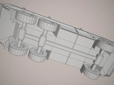 Airport Fire Truck Australia --389-- 3D Model
