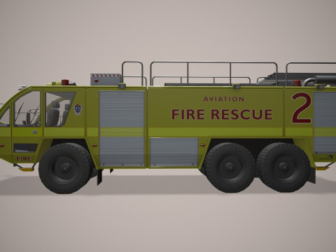 Truk Pemadam Kebakaran Bandara Australia --390-- Model 3D