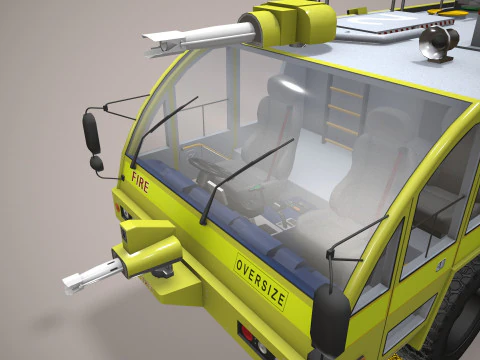 Airport Fire Truck Australia --390-- 3D Model