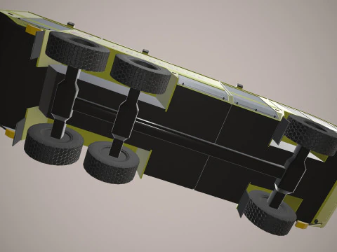 Airport Fire Truck Australia --390-- 3D Model