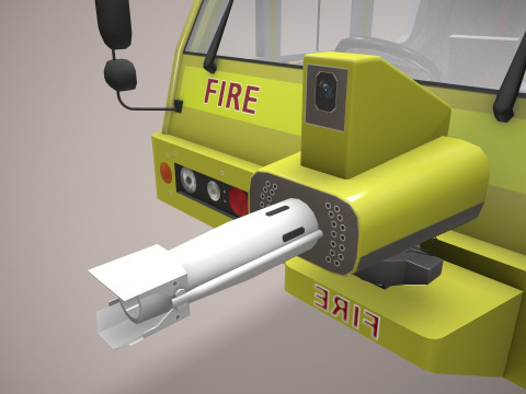 Truk Pemadam Kebakaran Bandara Australia --390-- Model 3D