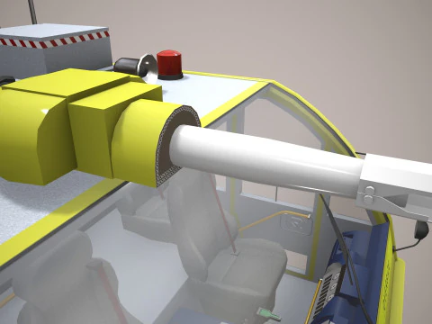 Airport Fire Truck Australia --390-- 3D Model