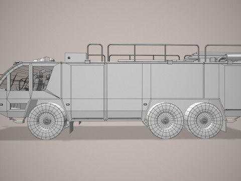 Truk Pemadam Kebakaran Bandara Australia --390-- Model 3D