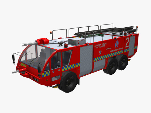 एयरपोर्ट फायर ट्रक ऑस्ट्रेलिया--391-- 3D मॉडल