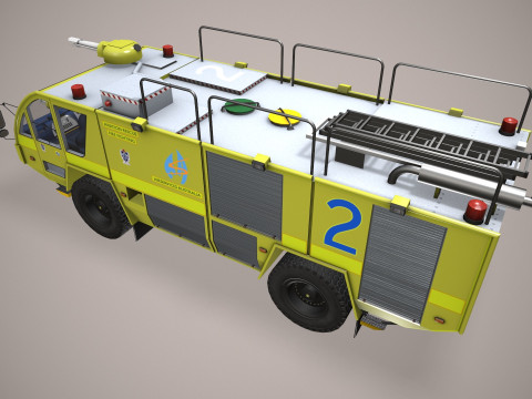 空港消防車 4x4 オーストラリア --392-- 3Dモデル
