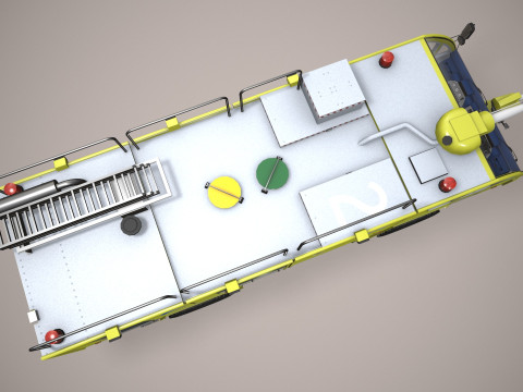 空港消防車 4x4 オーストラリア --392-- 3Dモデル