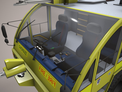 空港消防車 4x4 オーストラリア --392-- 3Dモデル