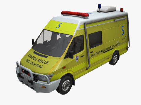 ARFF 소방차 --393-- 3D 모델