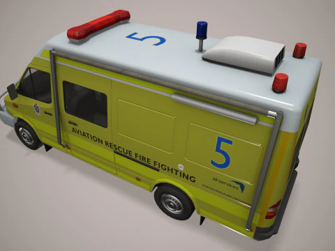 ARFF Fire Fighting Vehicle --393-- 3D Model