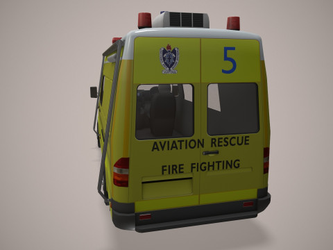 Kendaraan Pemadam Kebakaran ARFF --393-- Model 3D