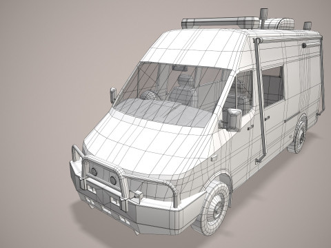 Kendaraan Pemadam Kebakaran ARFF --393-- Model 3D