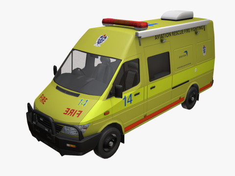 ARFF 소방차 --394-- 3D 모델