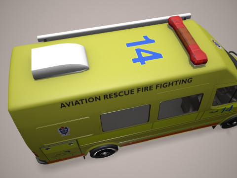 ARFF消防车--394-- 3D 模型